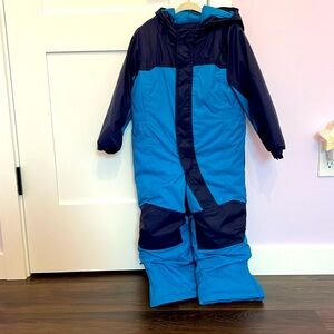 L.L. Bean toddler’s Cold Buster one piece Snow Suit 4T Boy Blue like New
